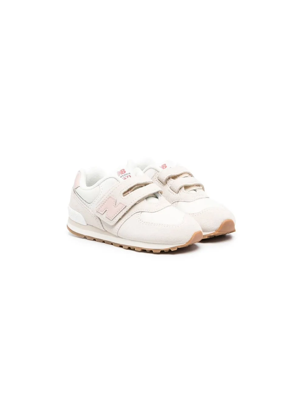 

New Balance Kids logo-patch low-top sneakers - Neutrals