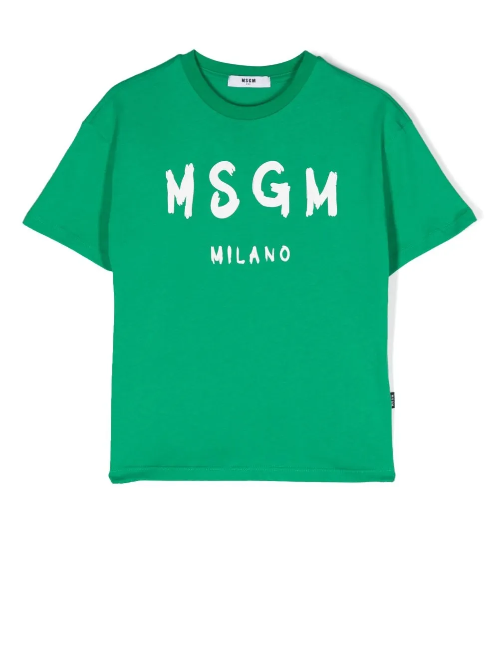 

MSGM Kids playera con logo estampado - Verde