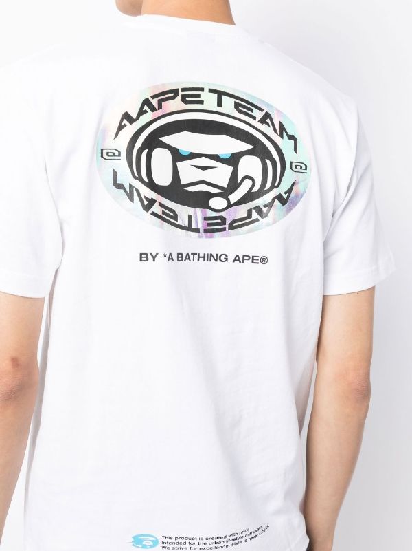 AAPE BY *A BATHING APE® Graphic logo-print T-shirt - Farfetch
