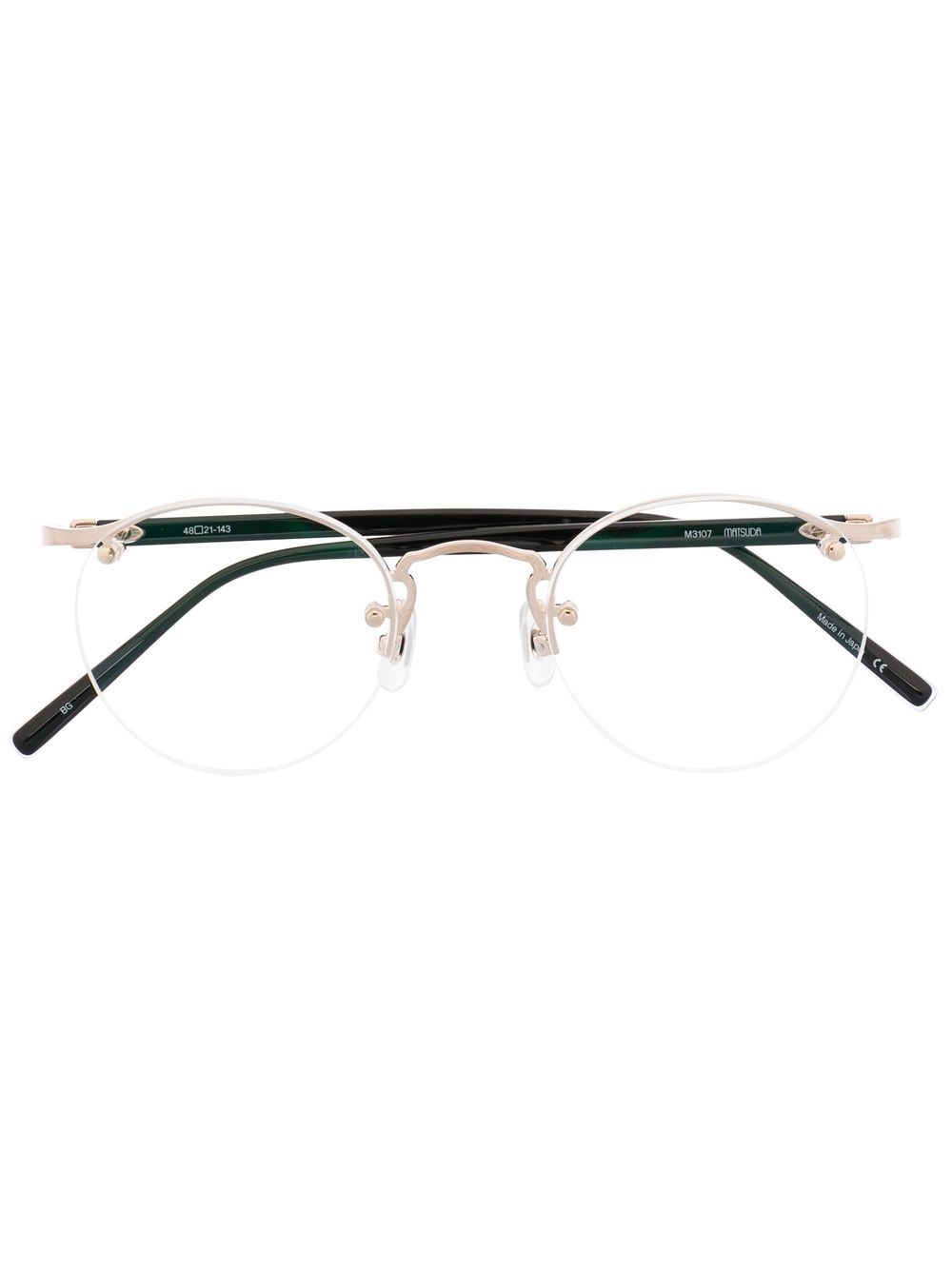 

Matsuda lentes con armazón redonda - Negro