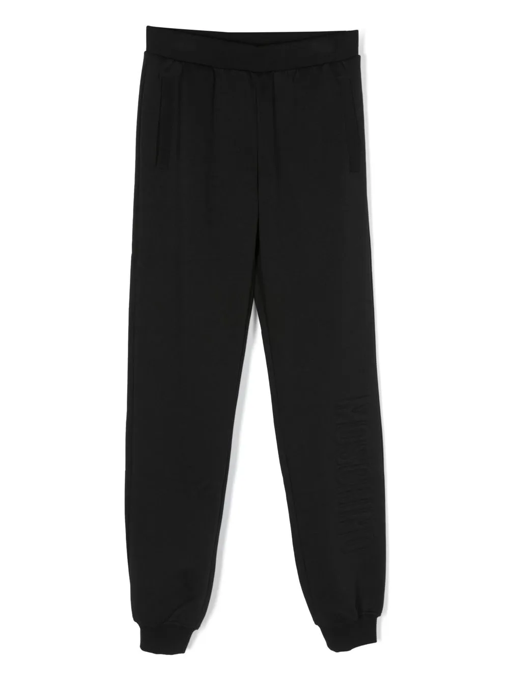 

Moschino Kids joggers con logo en relieve - Negro