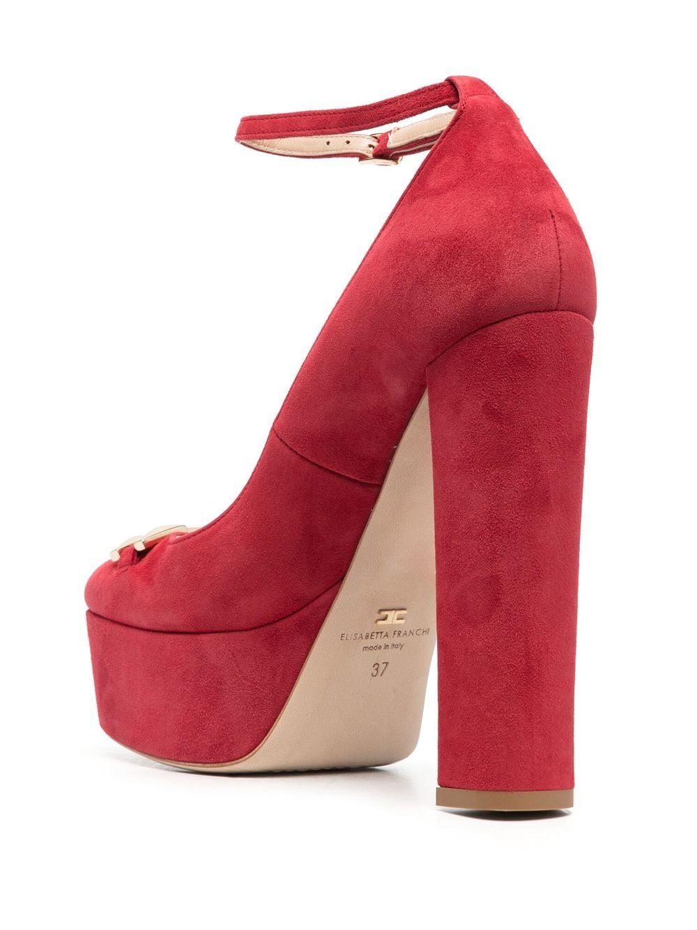 Elisabetta Franchi Suede Platform Mary Jane Pumps - Farfetch