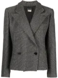 Giorgio Armani Pre-Owned 1990s bouclé double-breasted jacket - Brown