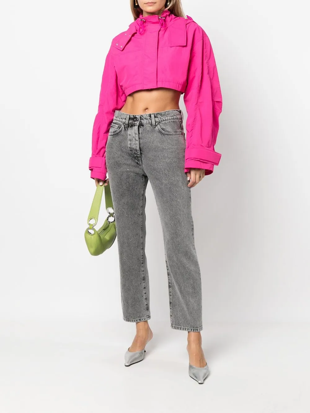 MSGM Cropped jeans - Grijs
