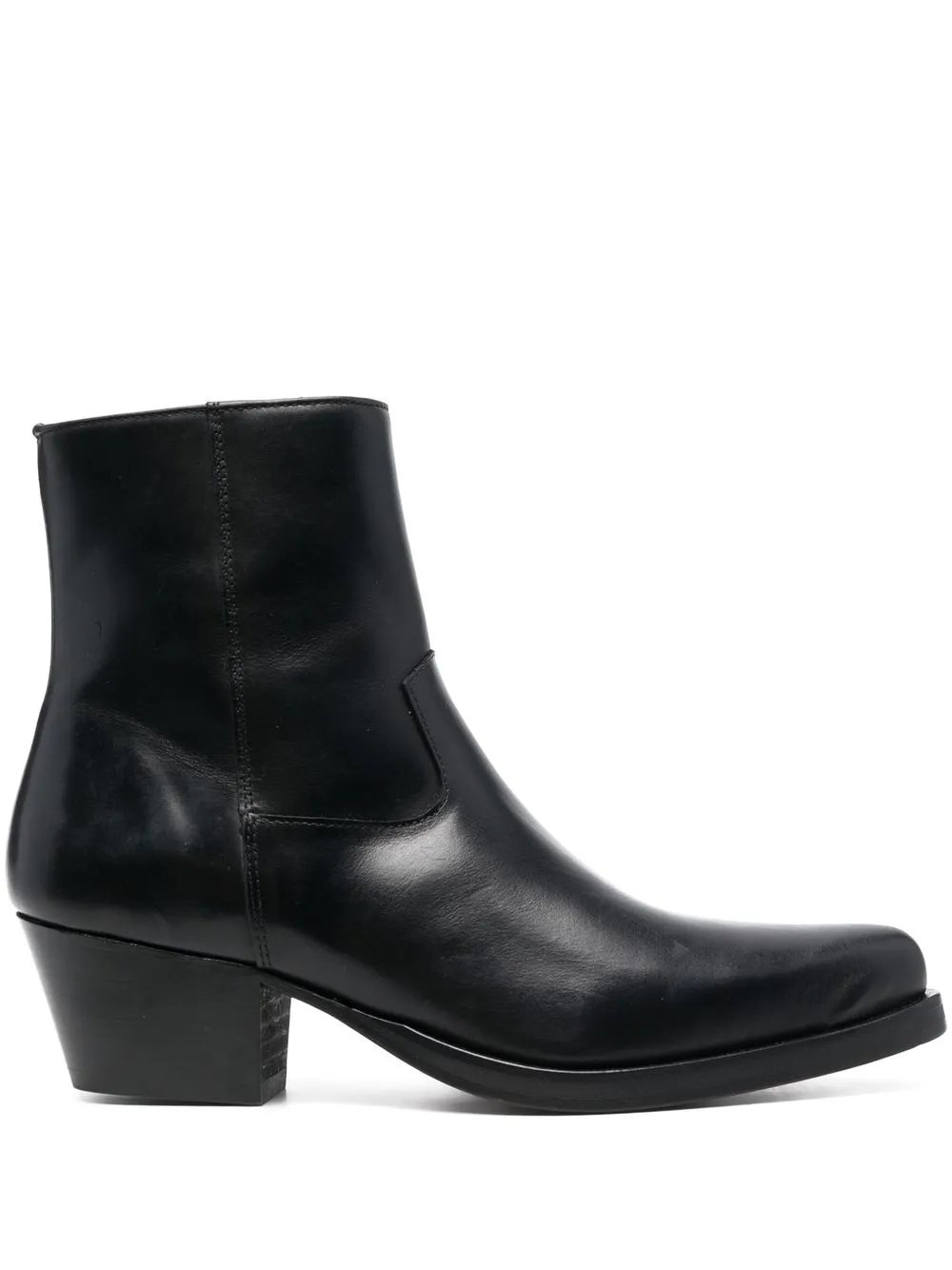 

Ernest W. Baker pointed leather ankle boots - Black