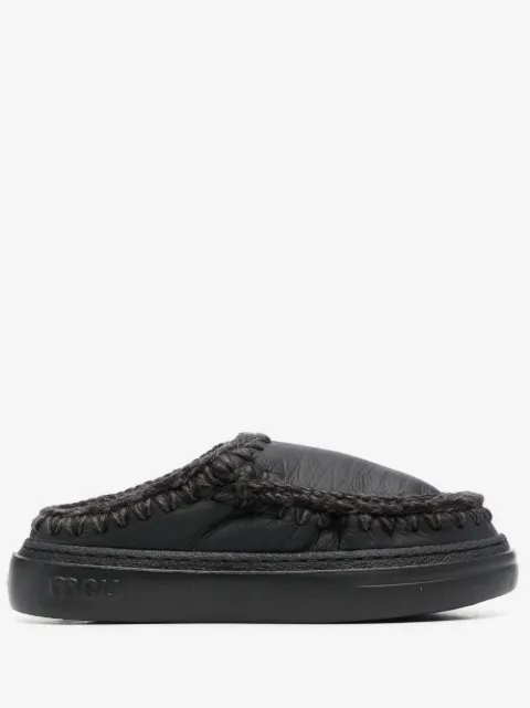 Mou leather slippers