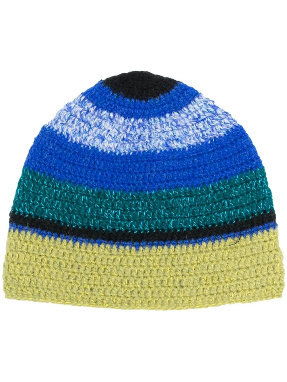 

AGR gorro tejido con motivo de raya - Azul