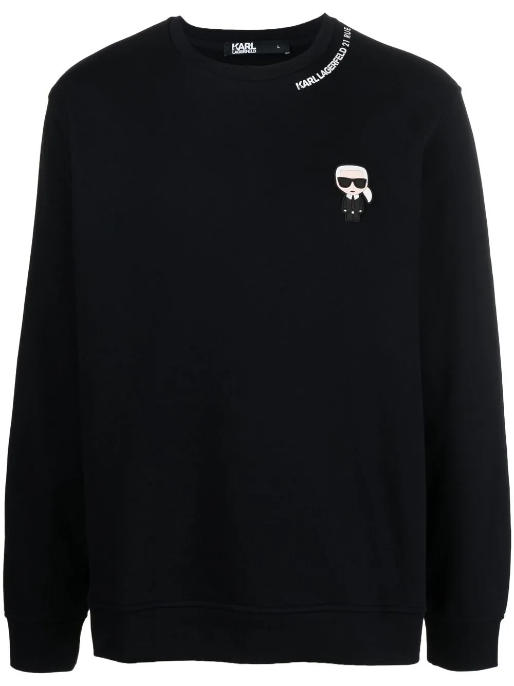 

Karl Lagerfeld sudadera con logo estampado - Azul