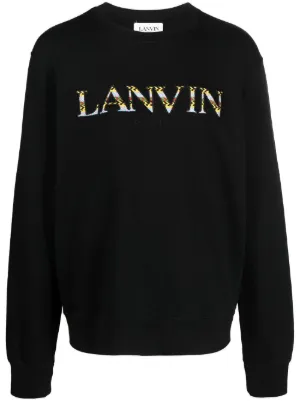 LANVIN トレーナー スウェット LANVIN en Bleu トレーナー スウェット 麻混ミニ裏毛 7分袖