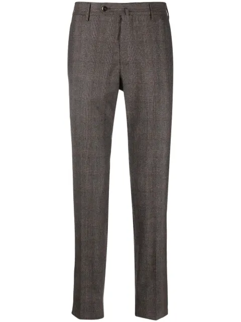 PT Torino check print wool trousers 