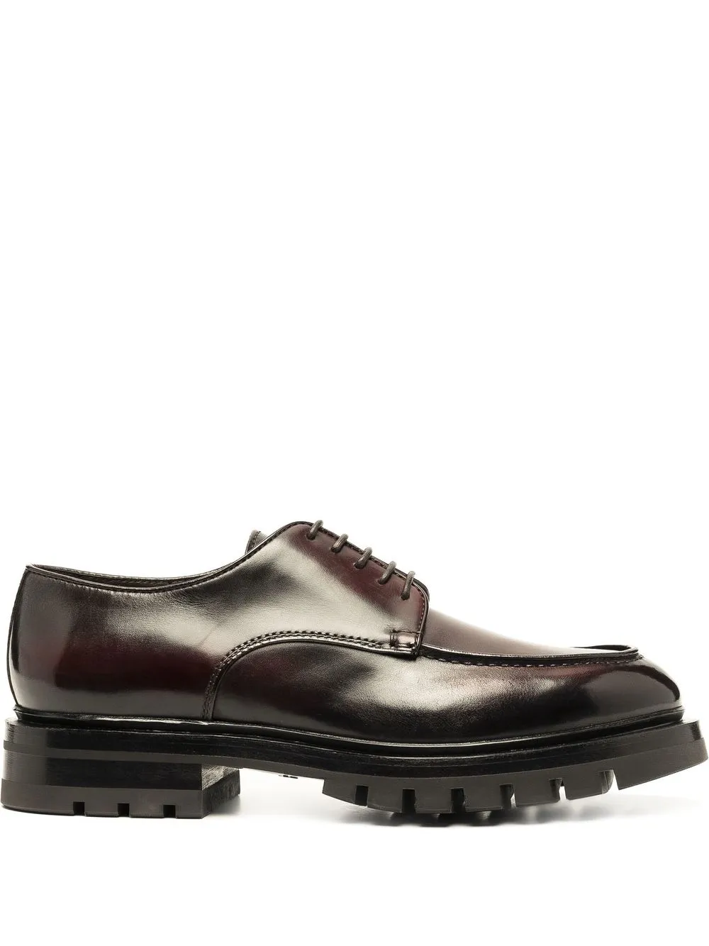 

Santoni lace-up lug-sole shoes - Red