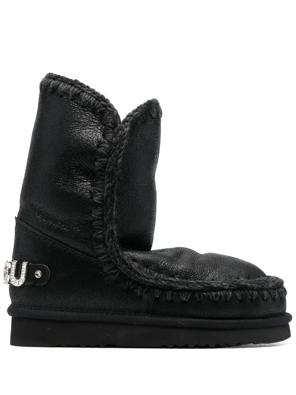 

Mou botas Eskimo con ribete sobrehilado - Negro