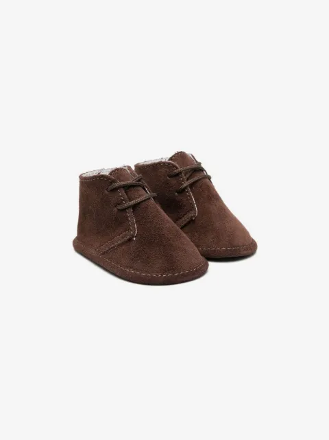 Douuod Kids lace-up suede boots