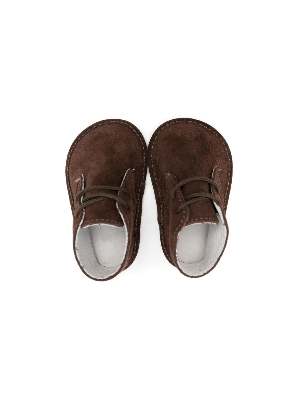 Douuod Lace-up Suede Boots In Brown