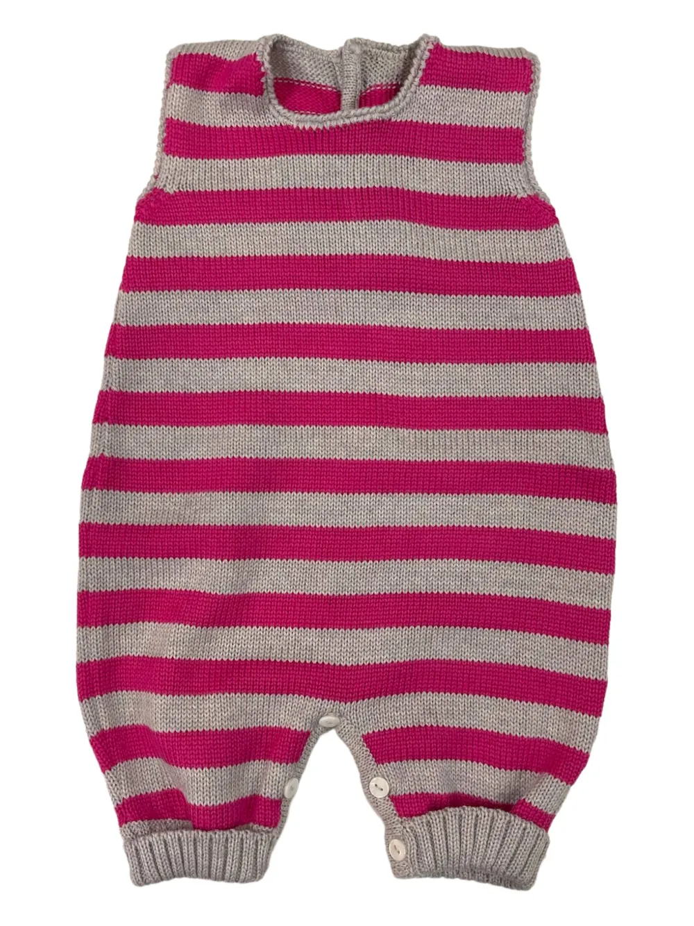 Little Bear sleeveless knitted romper | Red | Image 1
