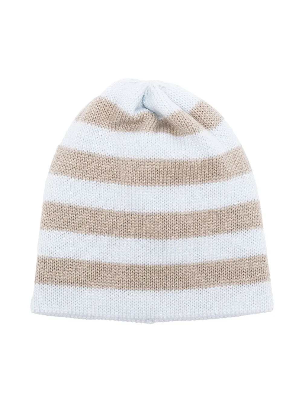 

Little Bear stripe-print knit beanie - Blue