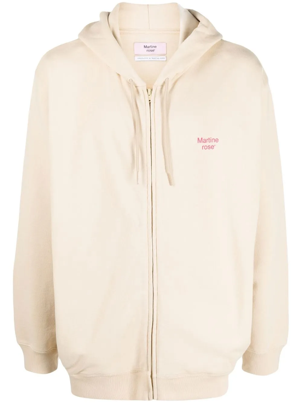 

Martine Rose zip-through hoodie - Neutrals