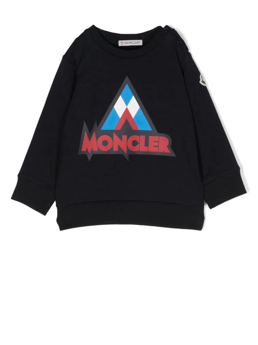 

Moncler Enfant sudadera con logo estampado - Azul