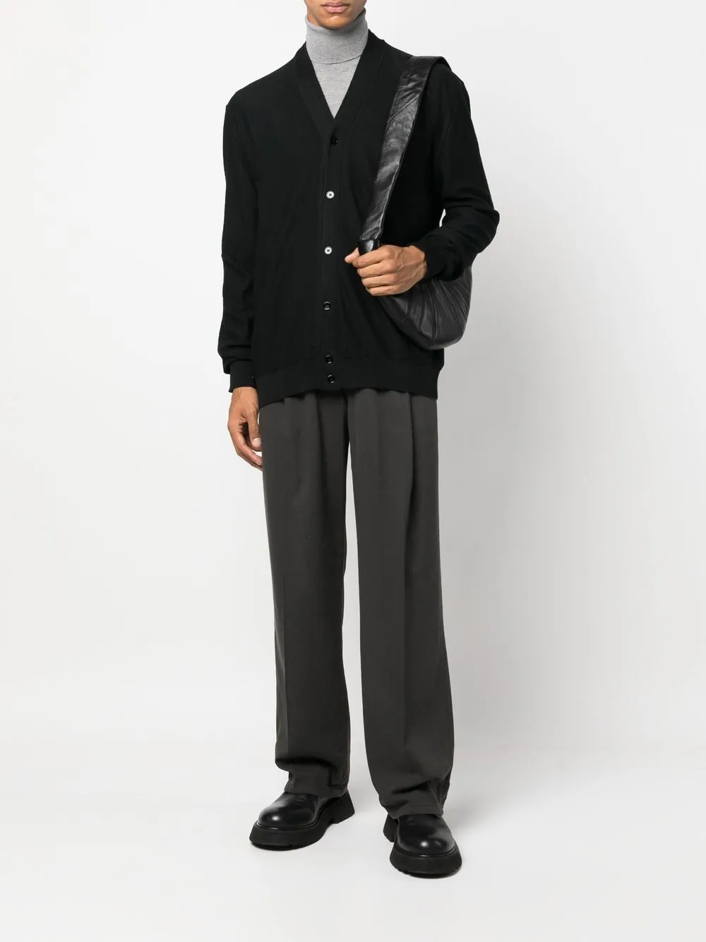 Lemaire Vest met V-hals - Zwart