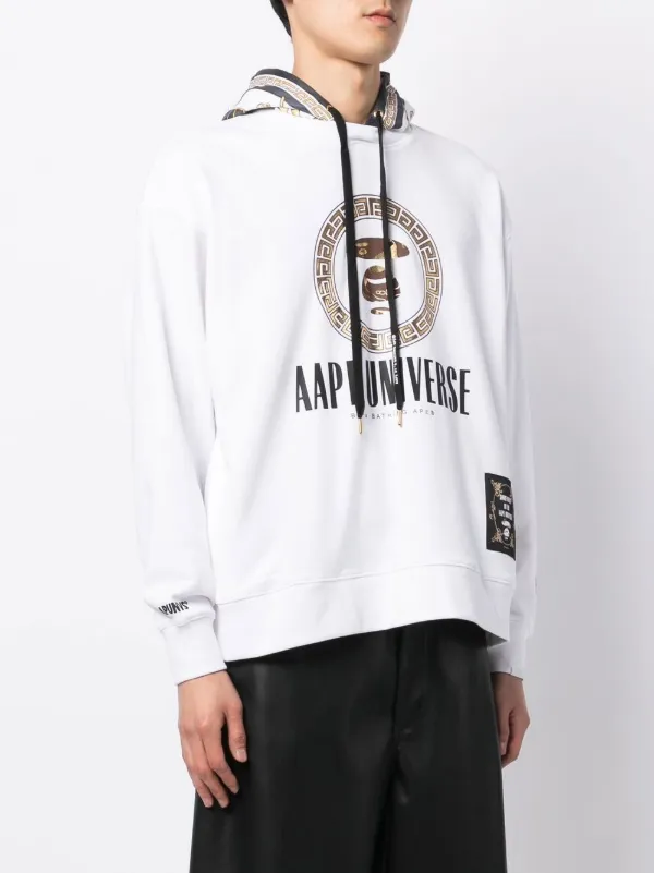 A bathing ape white 2024 hoodie