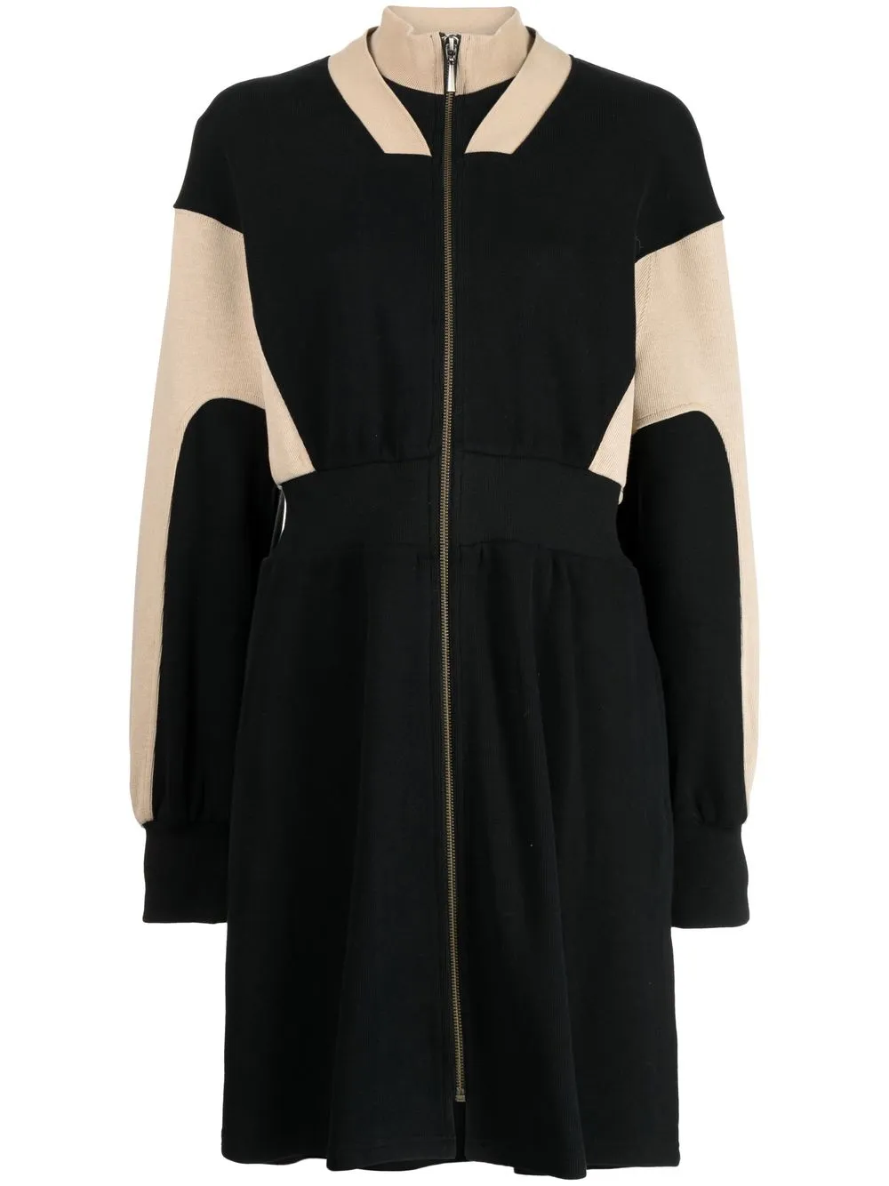 

tout a coup colour-blocked knitted dress - Black