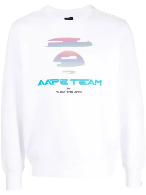 AAPE BY *A BATHING APE graphic logo-print sweatshirt Men