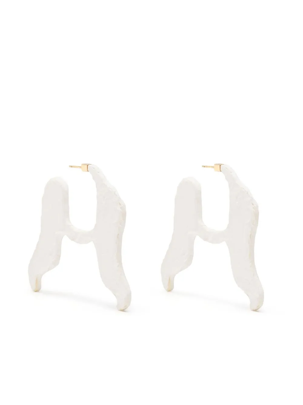 

Jacquemus aretes Les boucles Gesso - Blanco