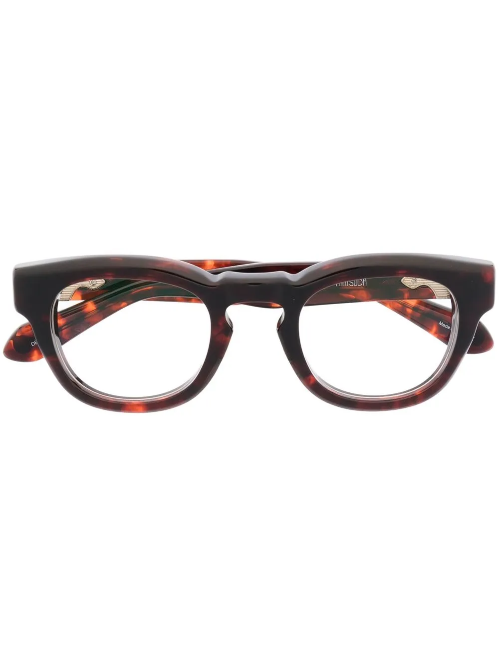 

Matsuda lentes con armazón wayfarer - Marrón