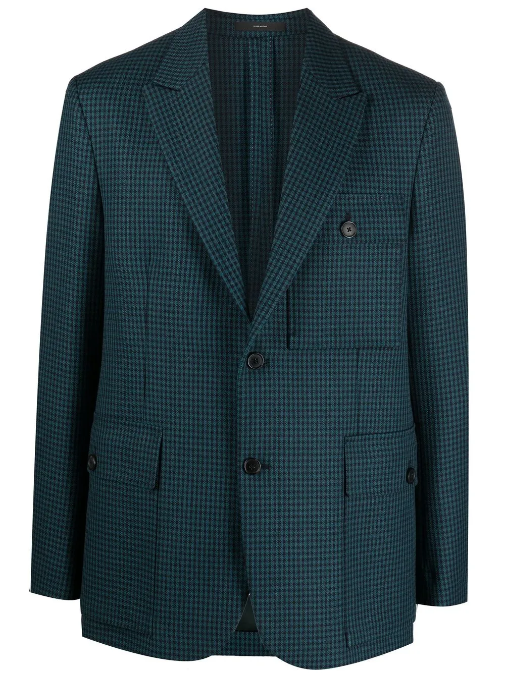 

Paul Smith houndstooth-pattern wool blazer - Blue