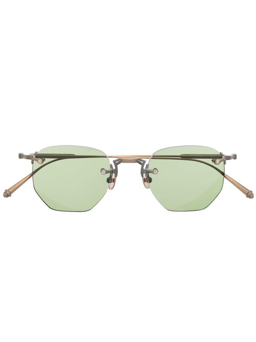 

Matsuda geometric rimless-frame sunglasses - Gold