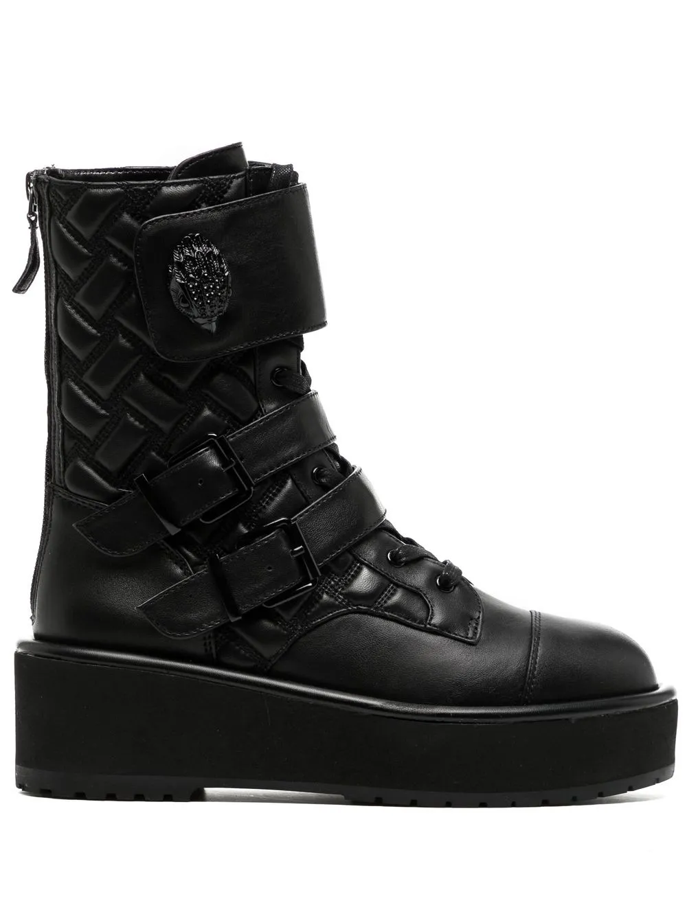 

Kurt Geiger London Kensington platform combat boots - Black