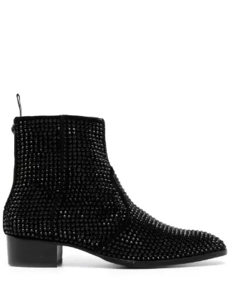 Kurt geiger black 2024 studded ankle boots