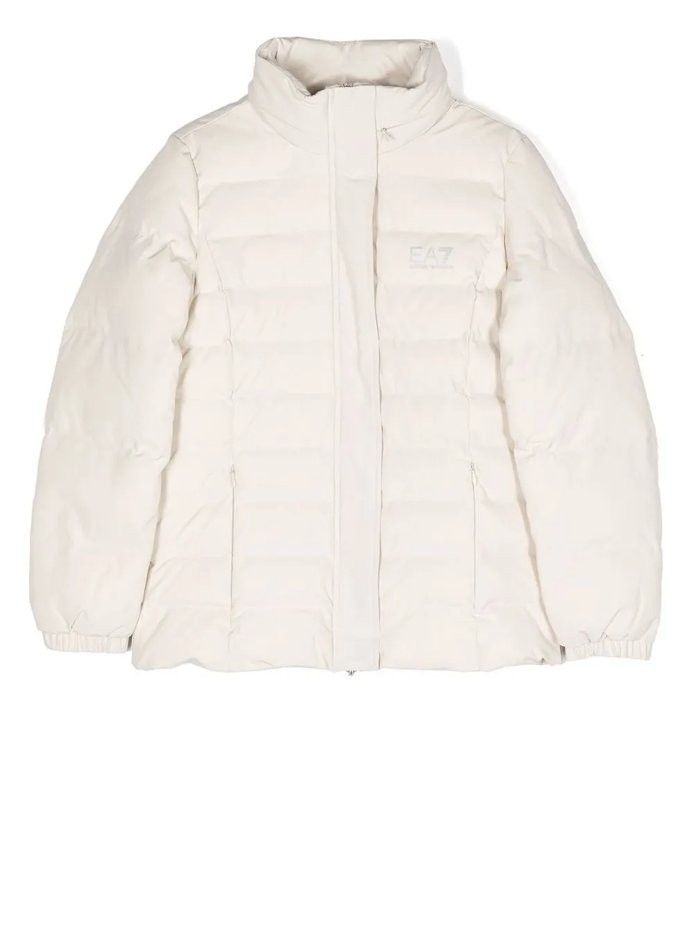

Emporio Armani Kids chamarra capitonada con logo estampado - Neutro