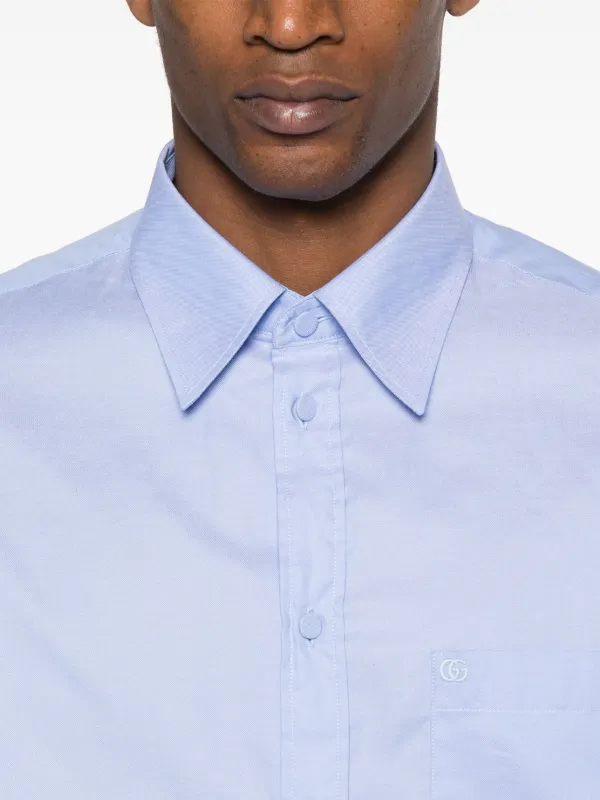 Gucci ダブルG ロゴ シャツ | ブルー | FARFETCH JP