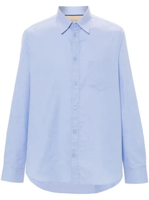 Gucci Double G-logo cotton shirt