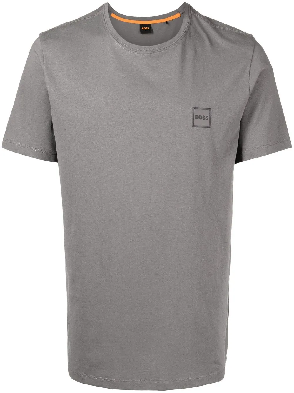 

BOSS playera con parche del logo en el pecho - Gris