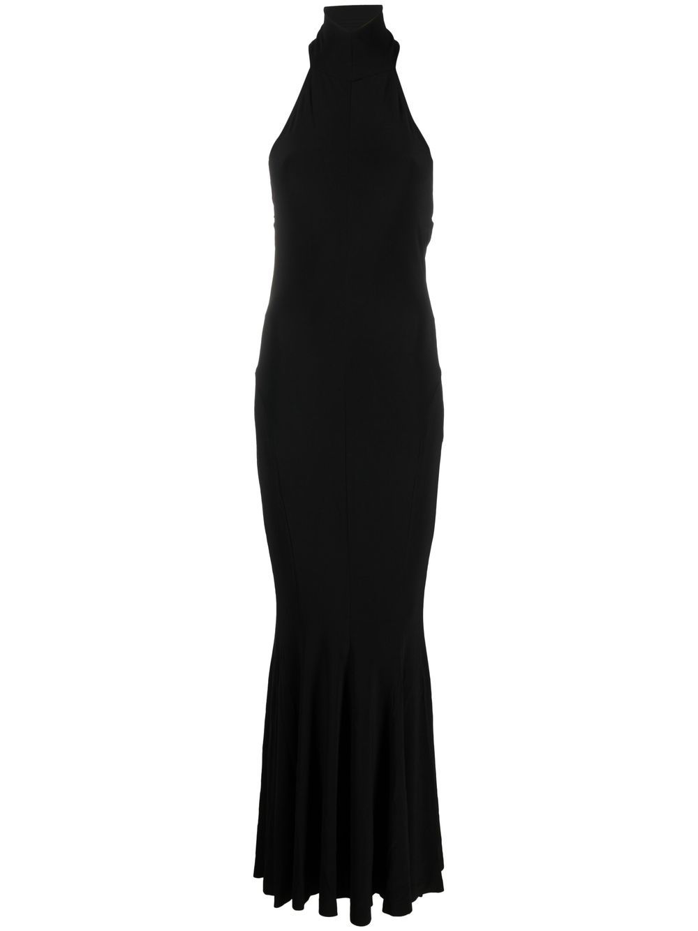 

Norma Kamali vestido de fiesta con cuello halter - Negro