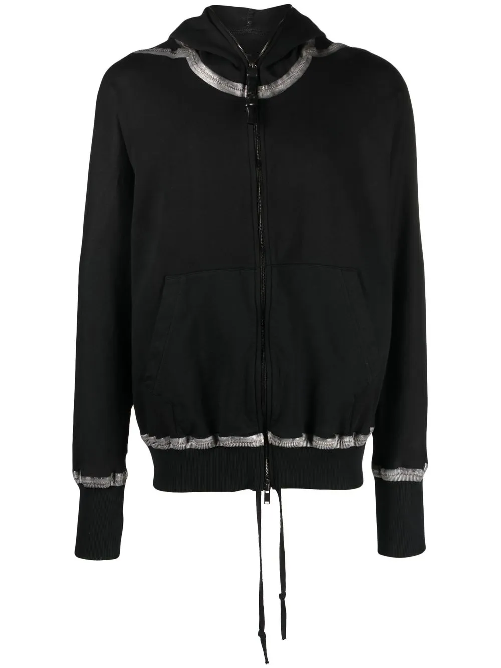 

Isaac Sellam Experience metallic-trim detail hoodie - Black