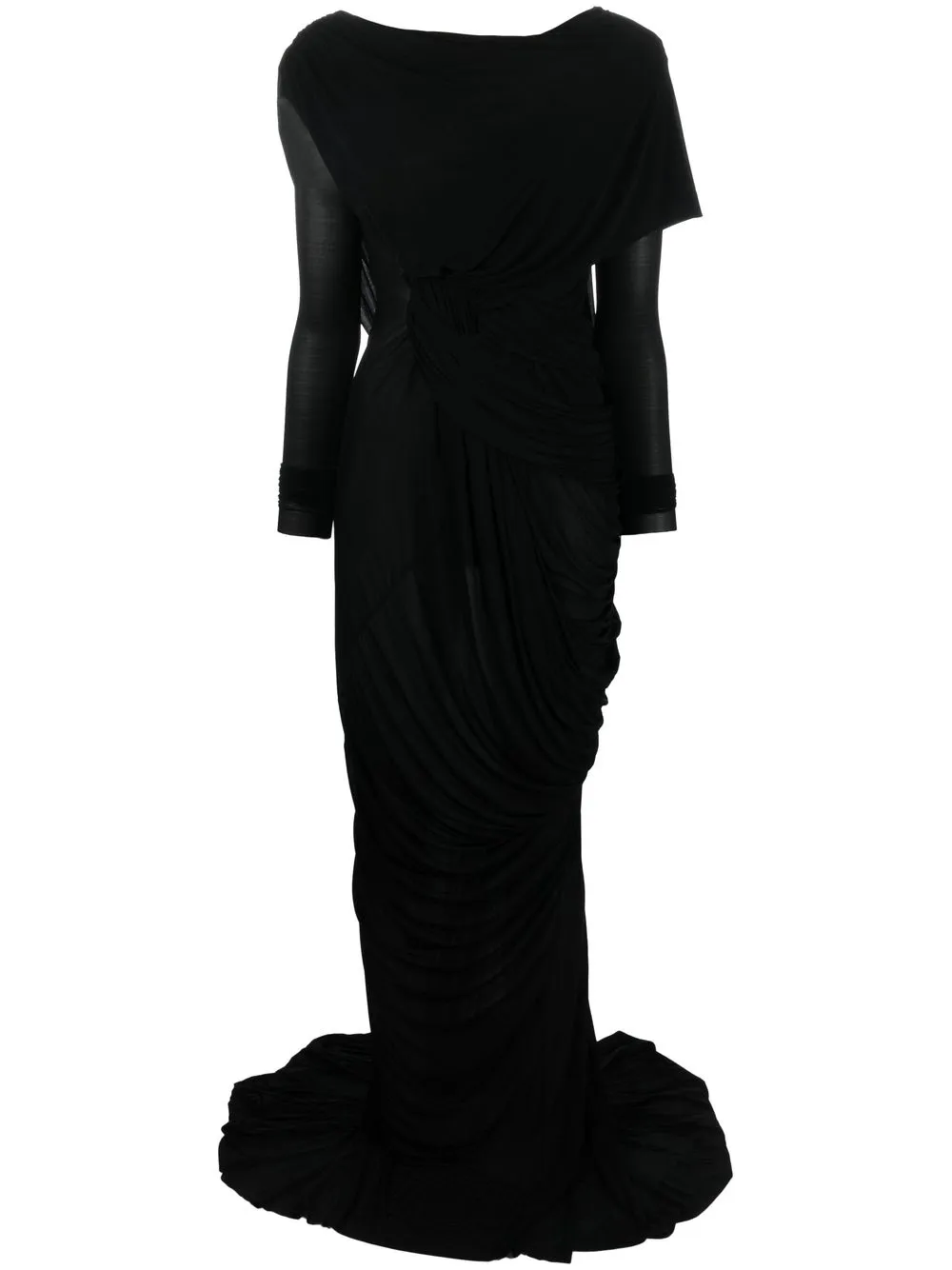 

Rick Owens vestido de fiesta drapeado - Negro