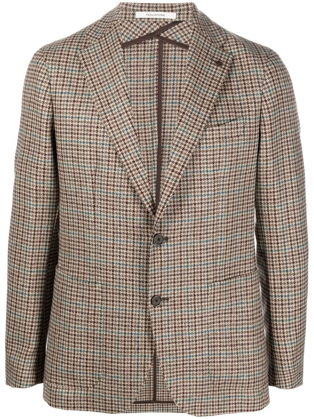 

Tagliatore blazer con motivo pied de poule y botones - Neutro