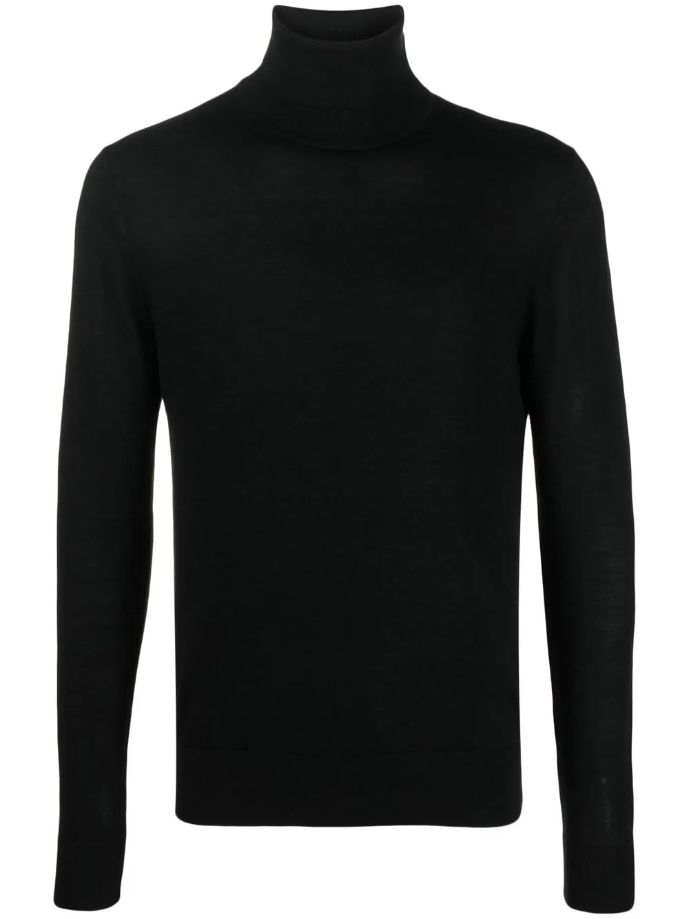 

Windsor roll neck knitted jumper - Black