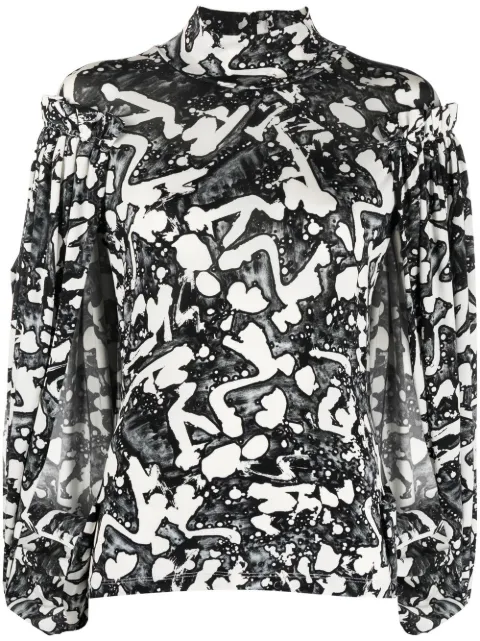 Stella McCartney blouse S by S Swan à manches fendues