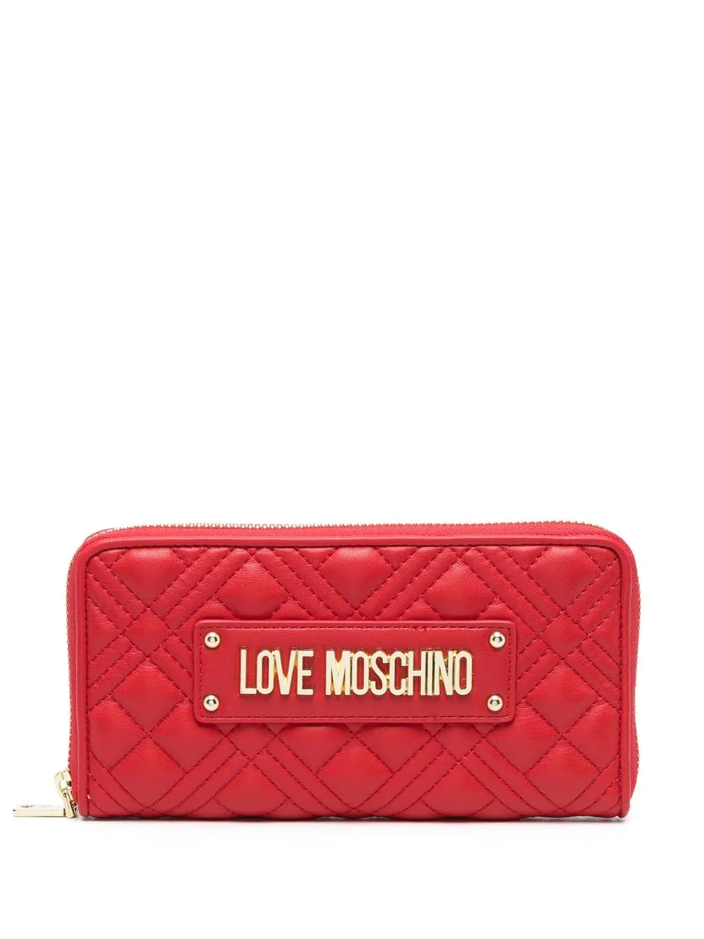 

Love Moschino cartera con parche del logo - Rojo