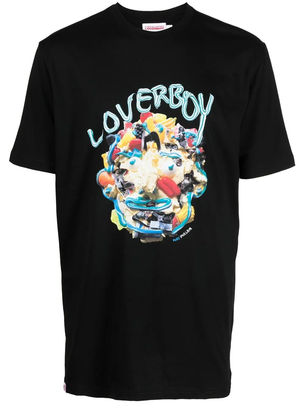 

Charles Jeffrey Loverboy playera con logo gráfico estampado - Negro