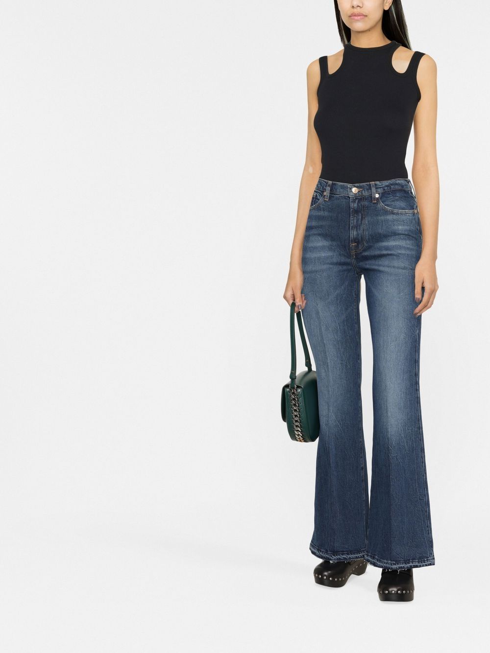 7 FOR ALL MANKIND FLARED DENIM JEANS