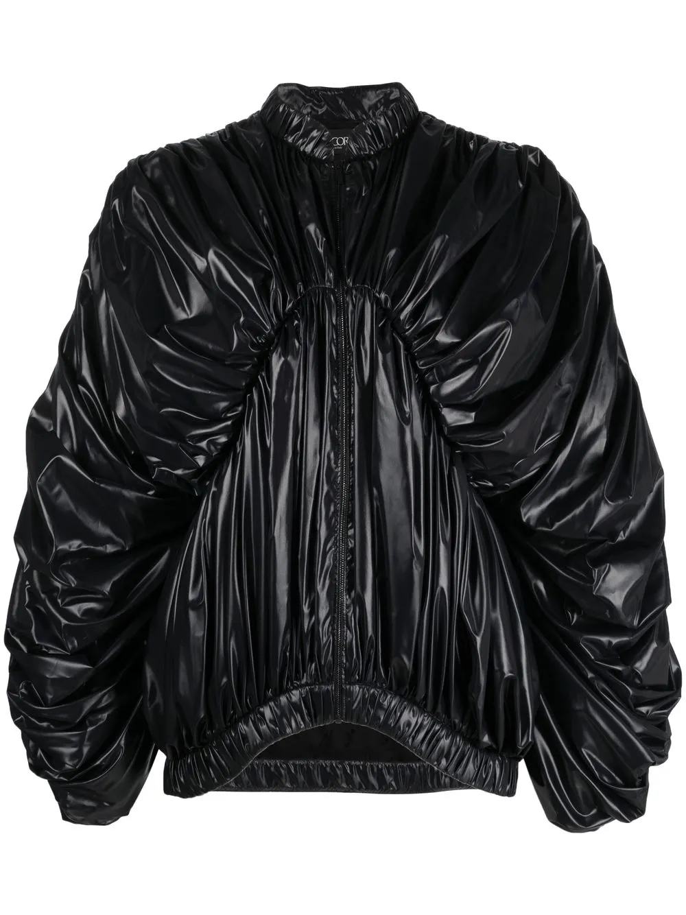 

Del Core ruched zip-up jacket - Black