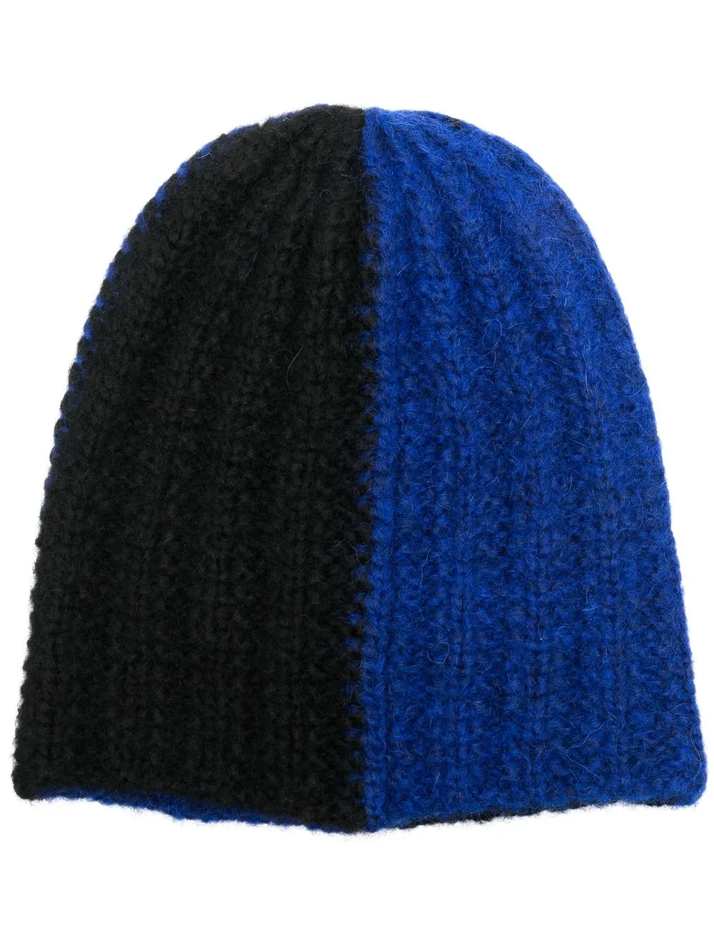 

Plan C two-tone knit beanie - Blue