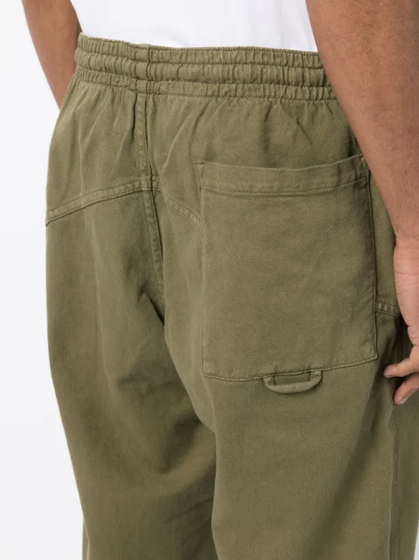 YMC Alva Drawstring Tapered Skate Trousers | Green | FARFETCH