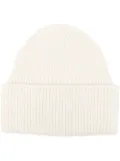 Destin knitted beanie hat - White