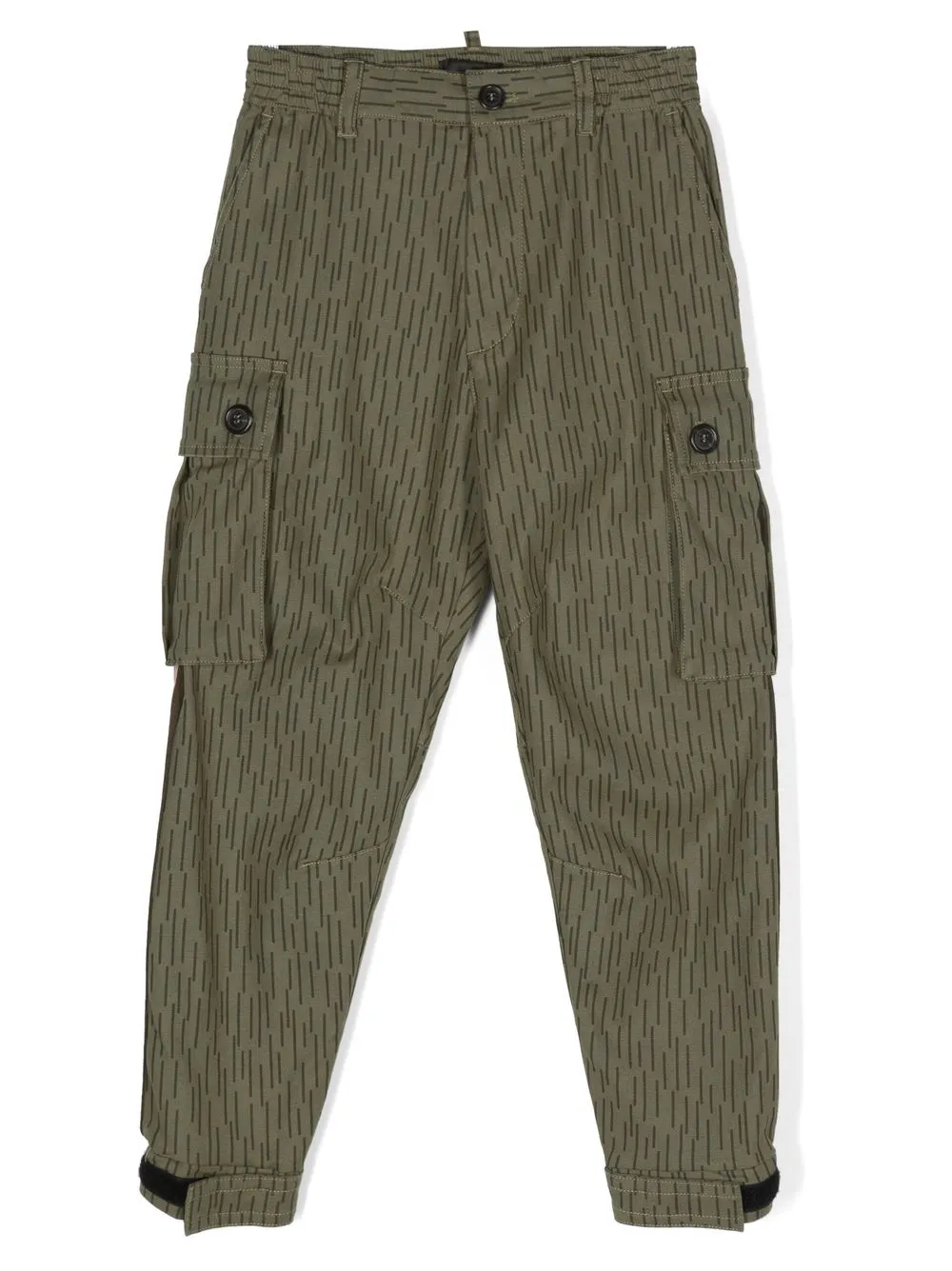 

Dsquared2 Kids pants stretch con logo estampado - Verde